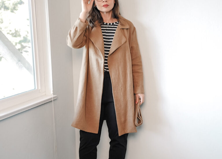 Vintage Lily Silhouette Reversible Trench Coat Set-Up